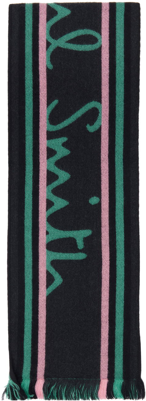 Šál Paul Smith PS Paul Smith Team Scarf Čierna | 79 BLACKS, 0