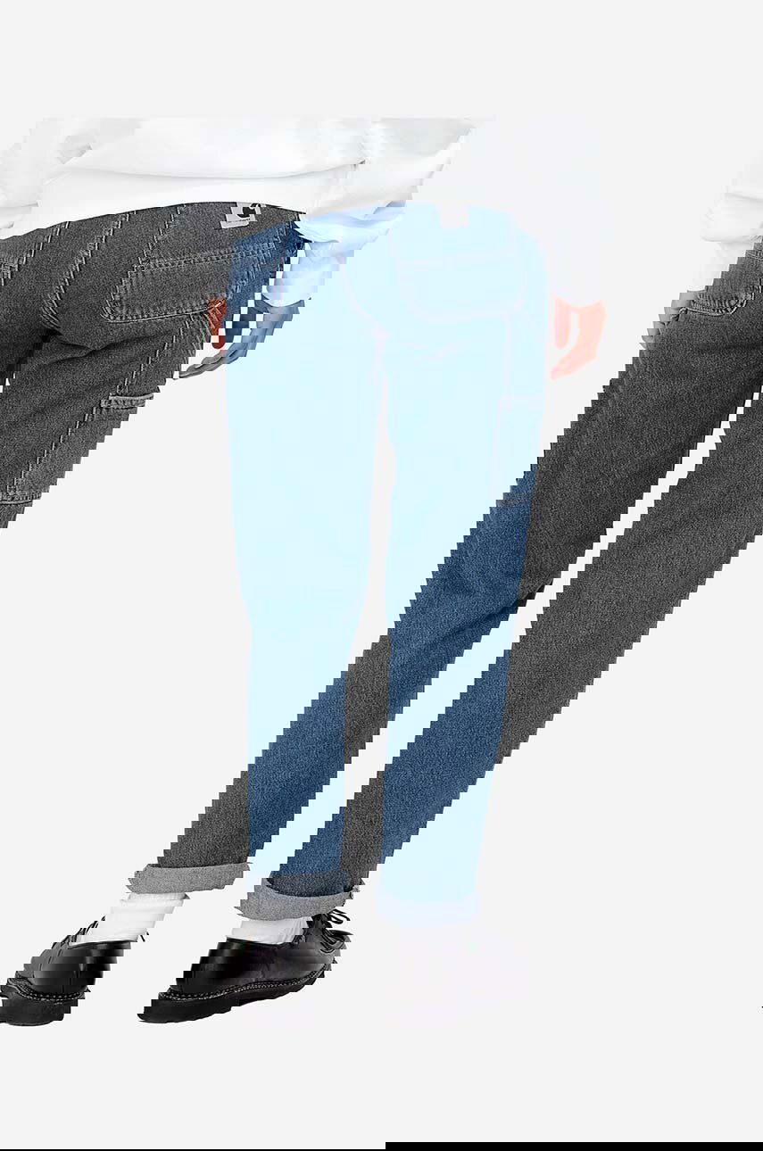 Džínsy Carhartt WIP High Waist Pierce Pant Modrá | I025268, 1