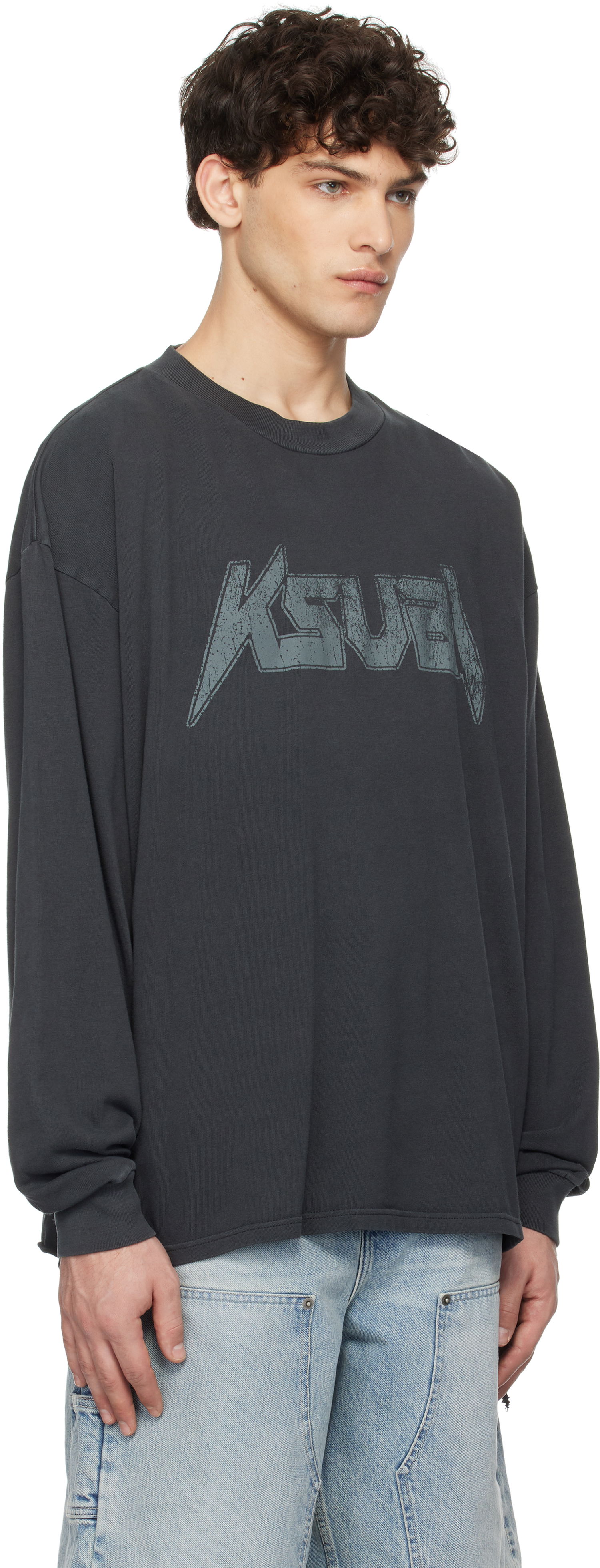 Tričko Ksubi Ksubi Electric Ekcess Long Sleeve T-Shirt Šedá | MPS25TE046, 1