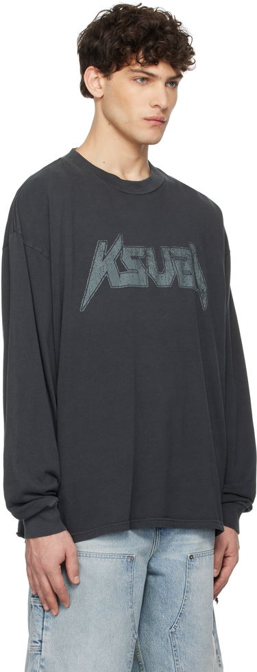 Tričko Ksubi Ksubi Electric Ekcess Long Sleeve T-Shirt Šedá | MPS25TE046, 1