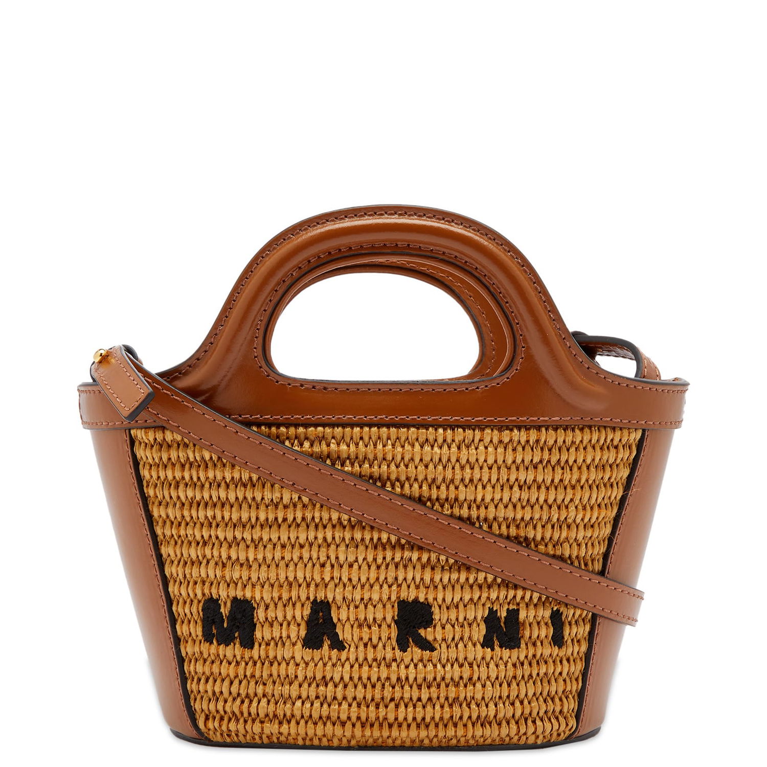 Taška cez rameno Marni Micro Tropicalia Logo Bag Hnedá | BMMP0067Q0-P3860-00M50, 0