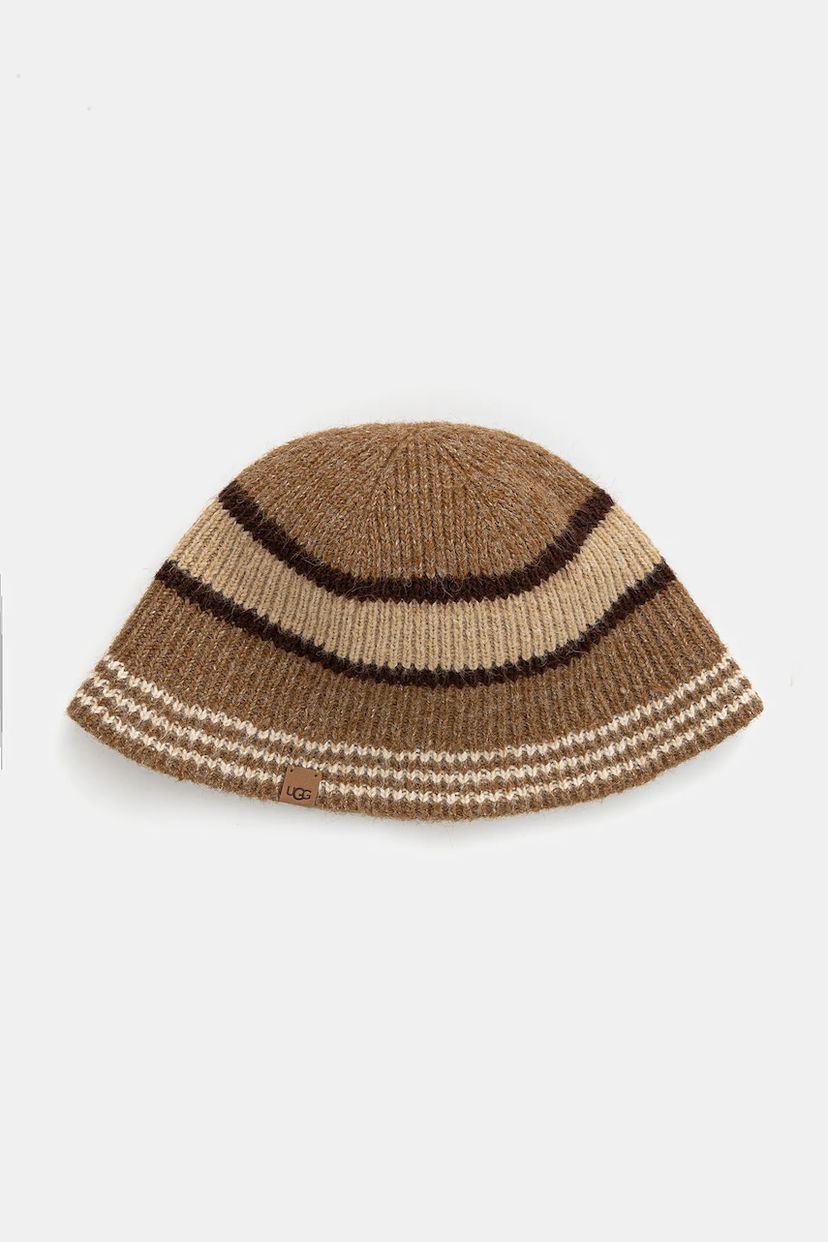 Klobúk UGG Striped Rib Knit Wool Blend Hat Rôznofarebný | 102723
