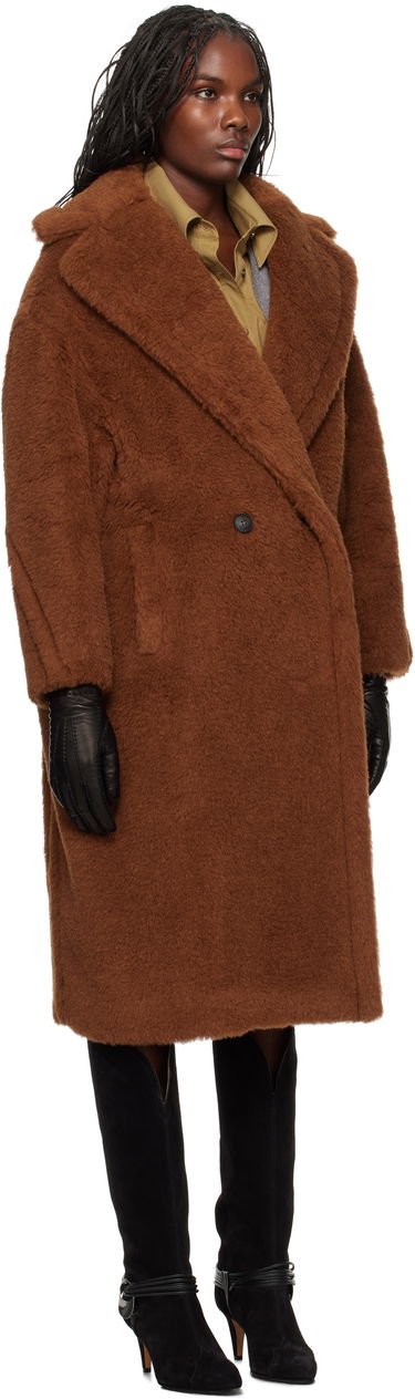 Kabáty Max Mara Max Mara Tedgirl Teddy Coat Hnedá | 2421016042600 MM10501, 3