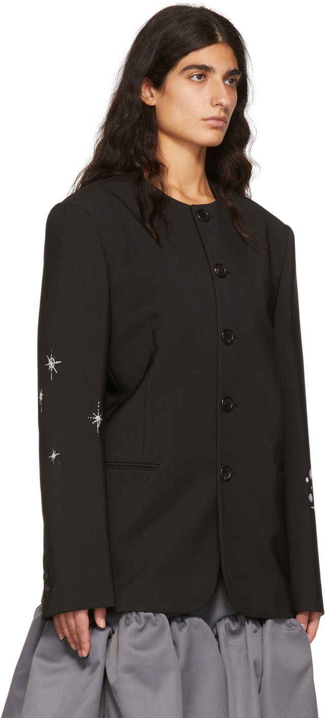 Bunda We11done We11done Polyester Buttoned Jacket Čierna | WD-JK1-22-099-M-BK, 1