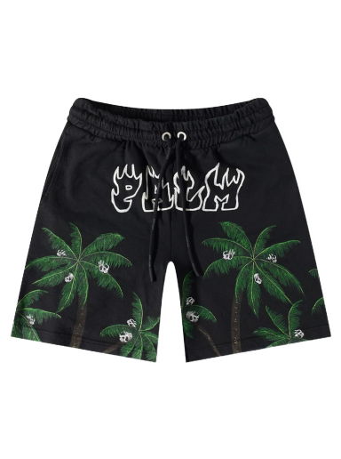Šortky Palm Angels Palms & Skull Vintage Sweat Short Čierna | PMCI010S23FLE0041055