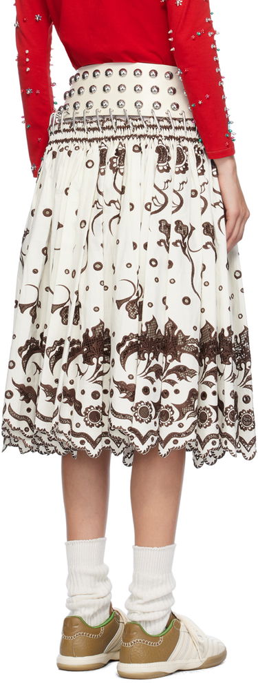 Sukňa Chopova Lowena Alma Knee Carabiner Midi Skirt Biela | 3194, 2
