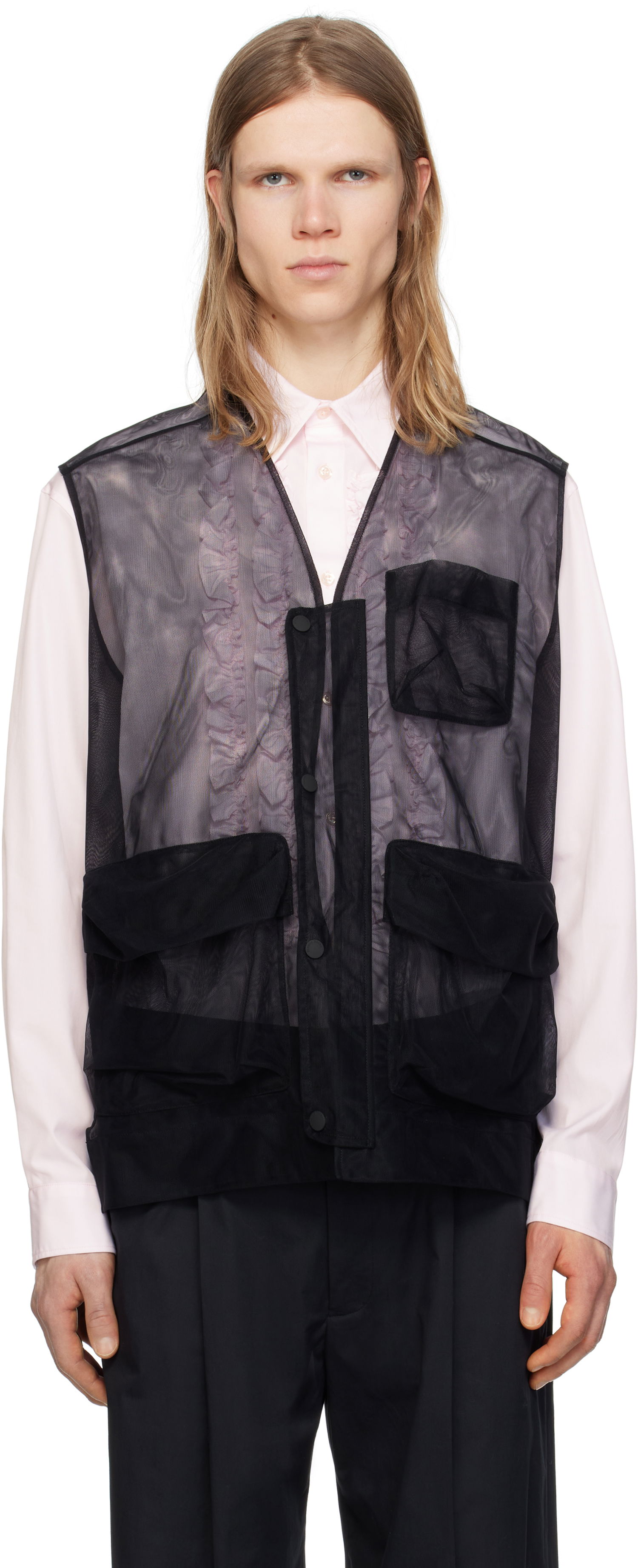 Vesta Simone Rocha Simone Rocha Multi Pocket Utility Vest Čierna | 5347D 0069, 0