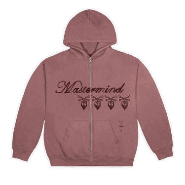 Mikina Cactus Jack by Travis Scott Mastermind x Skull Zip Up Ružová | 1945 1FW210308FMSZ PINK, 0