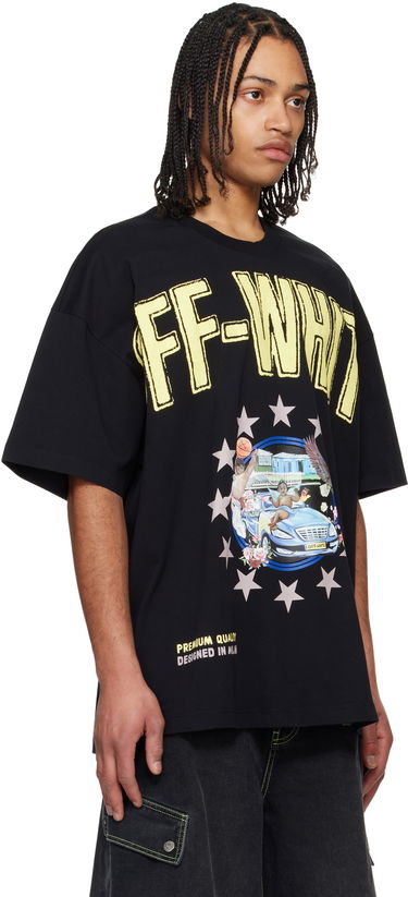 Tričko Off-White Off-White Fresco Star Graphic T-Shirt Čierna | OMAA161S25JER0011019, 1