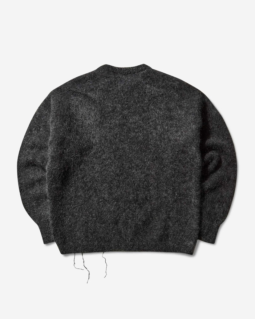 Sveter ROA Dropstitch Mohair Knit Crewneck Sweater Čierna | RBMW0522YA76 ANT0001