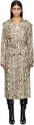 Isabel Marant Freanne Snakeskin Trench Coat