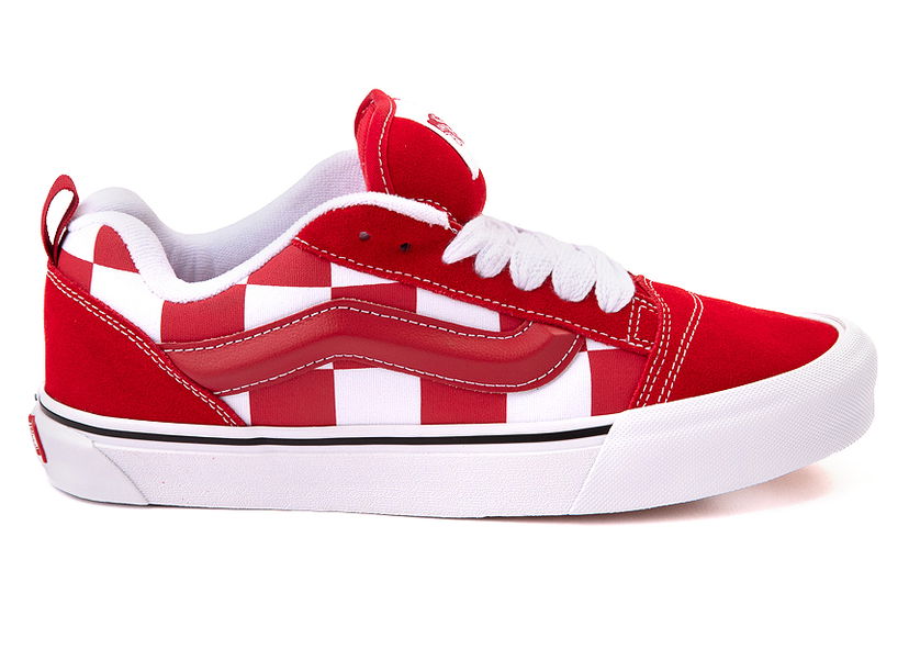 Skateboarding Vans Knu Skool Mega Check Red Červená | VN0009QCRED