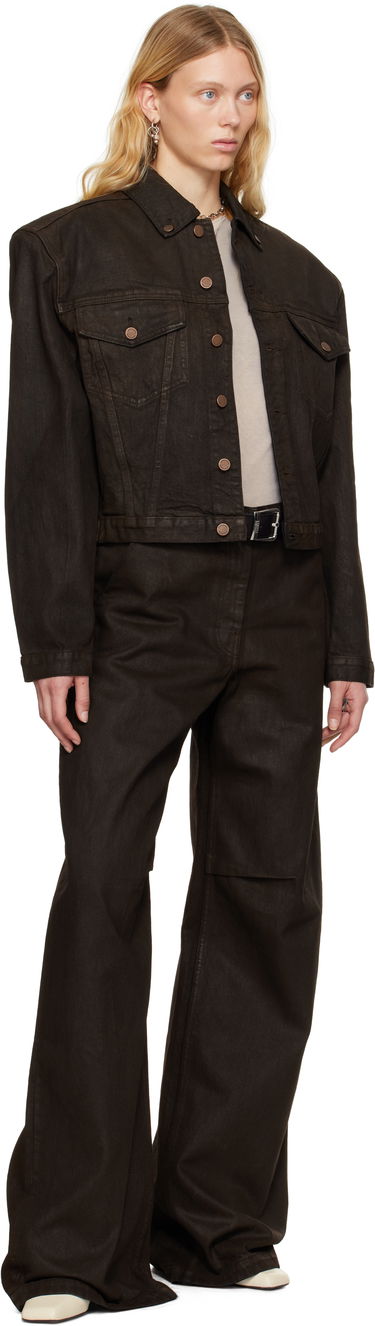 Bunda Entire Studios Entire Studios Shrunken Denim Jacket Hnedá | ESU-S25-11002-MU, 3