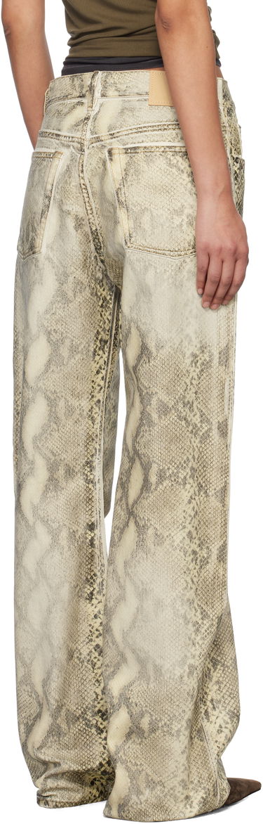 Džínsy Acne Studios Acne Studios Printed Jeans Béžová | AK0895-, 2
