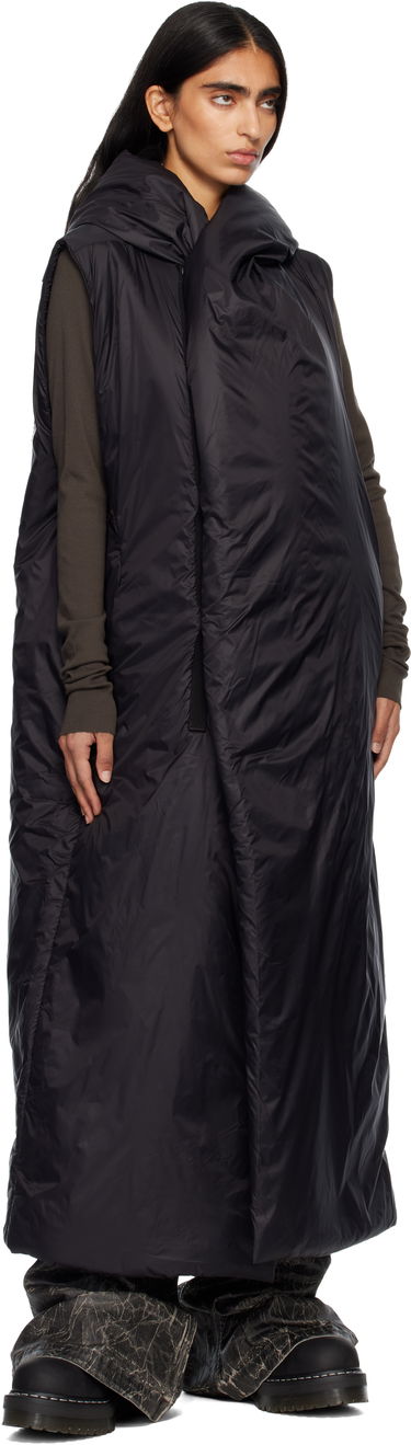Kabáty Rick Owens Rick Owens DRKSHDW Concordians Hooded Liner Coat Čierna | DS02E7922 NP, 3