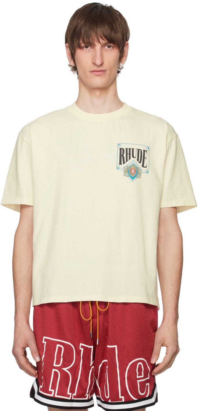 Tričko Rhude Card T-Shirt Béžová | RHSS24TT25012611, 0
