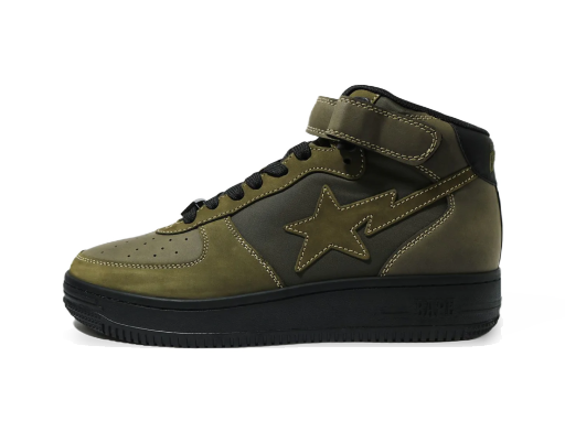 Tenisky a topánky BAPE Military Sta Mid "Olive" Zelené | 1H30191006 OLD