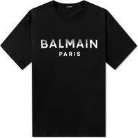 Tričko Balmain Foil Paris Logo T-Shirt Čierna | BH0EG010BC58-EHZ, 1