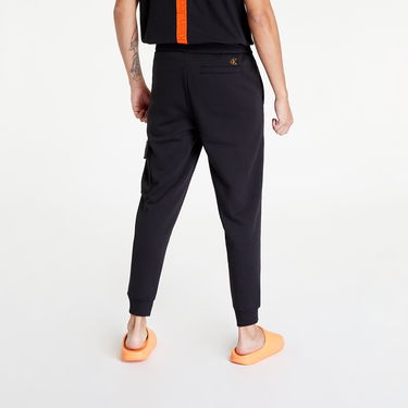 Cargo nohavice CALVIN KLEIN Logo Tape Cargo Čierna | J30J322050 BEH, 1