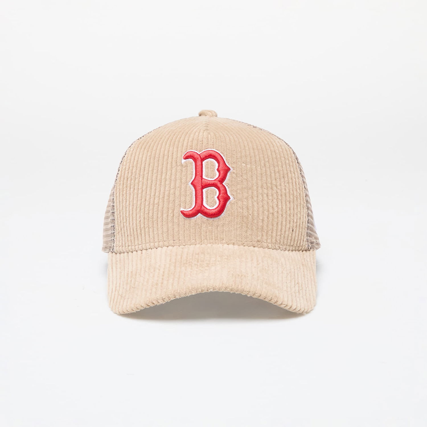 Šiltovka New Era MLB Boston Red SoxCord 9FORTY E-Frame Adjustable Trucker Cap Beige Universal Béžová | 60565522, 0
