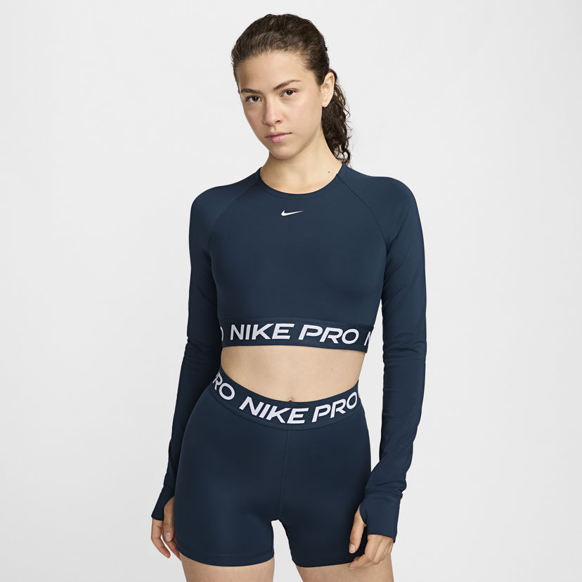 Crop Top Nike Pro Dri-FIT Crop Navy | FV5484-478