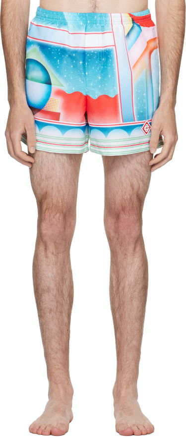 Plavky Casablanca Casablanca Galaxy Court Swim Shorts Rôznofarebný | MPF25-TR-032-02, 0