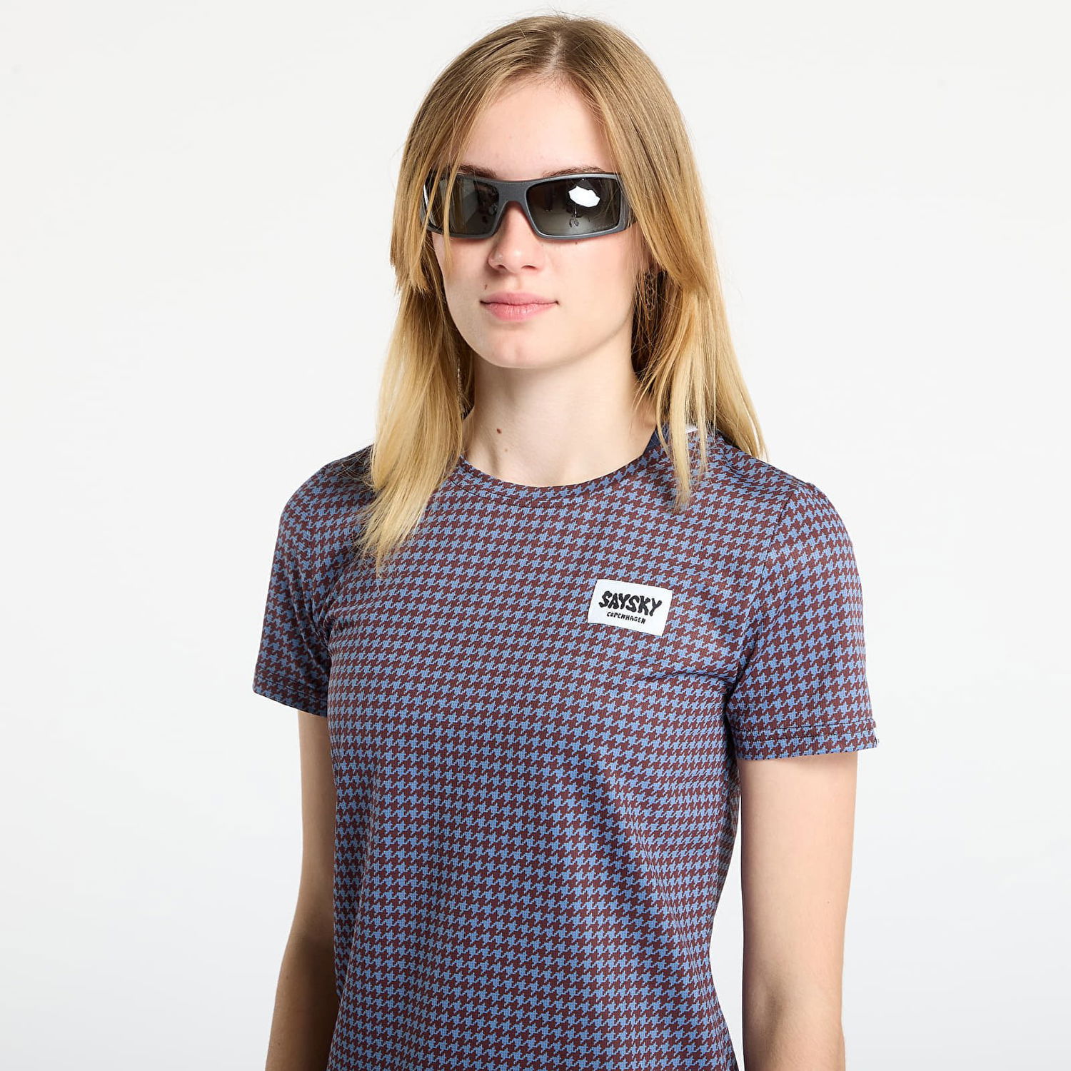Tričko Saysky Houndstooth Combat T-Shirt All-Over Print Rôznofarebný | OWRSS31C1047, 1