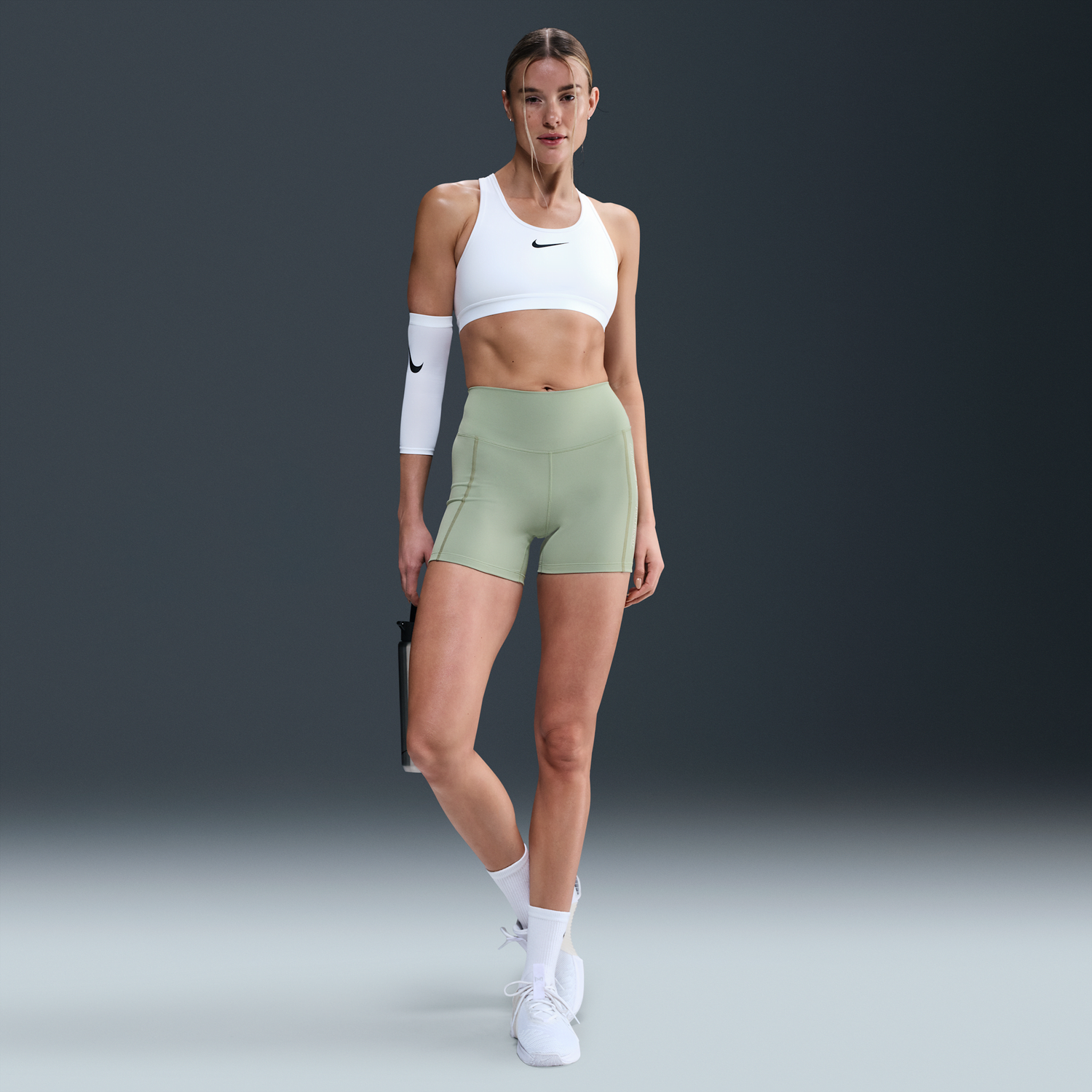 Šortky Nike One Dri-FIT High-Waisted 5" Bike Shorts Zelené | HV6961-370, 0