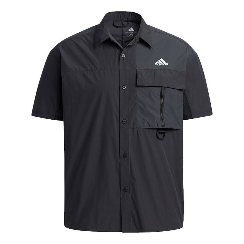 Košeľa adidas Originals Loose Fit Short Sleeve Shirt Čierna | H13778