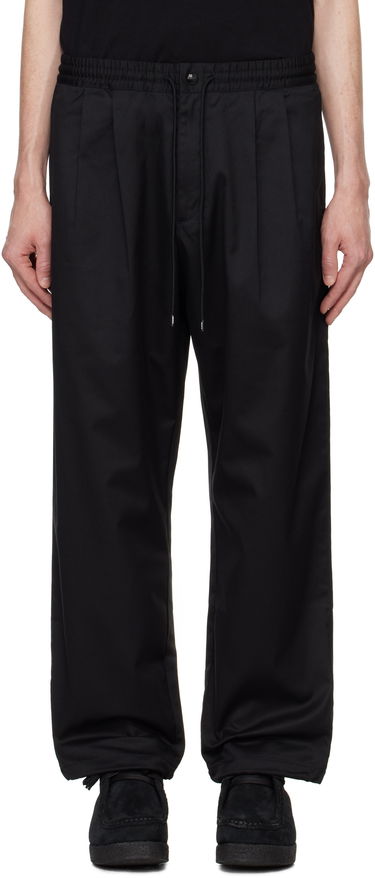 Nohavice Neighborhood Baggy Silhouette Easy Trousers Čierna | 242AQNH-PTM01, 0