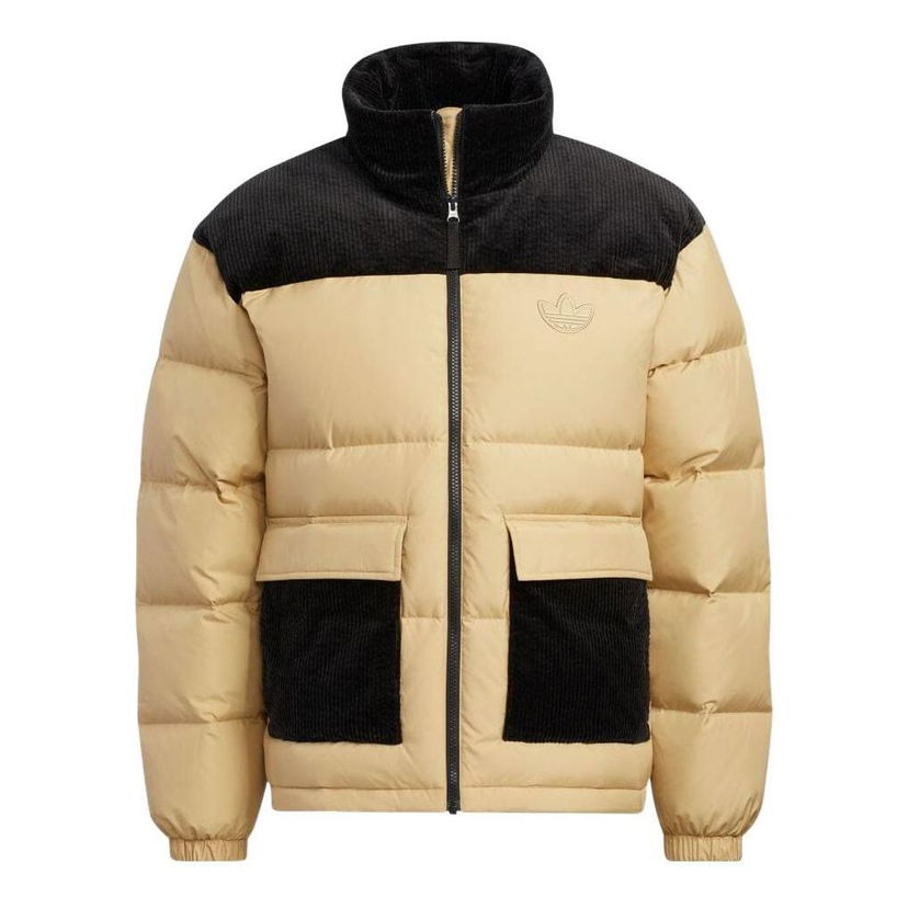 Prešívaná bunda adidas Originals adidas Originals Corduroy Puffer Jacket Béžová | HS7282