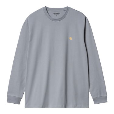Tričko Carhartt WIP L/S Chase T-Shirt "Mirror / Gold" Modrá | I026392_1R2_XX, 5