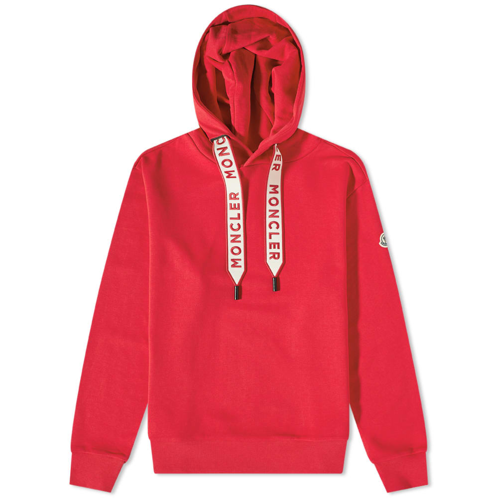 Mikina Moncler Drawstring Logo Popover Hoody Červená | 8G000-23-809KR-477, 0