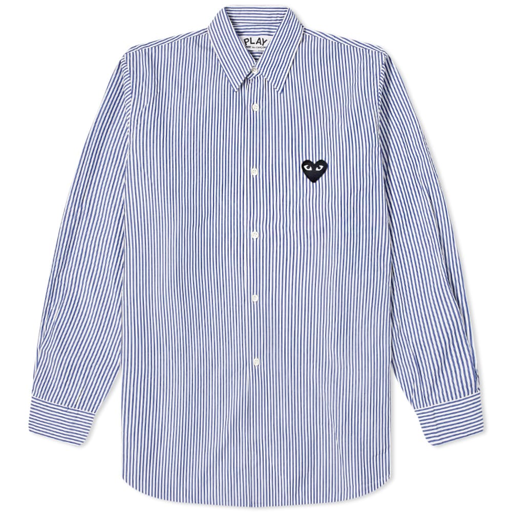 Košeľa Comme des Garçons Play Black Heart Stripe Navy | P1B018-1, 0