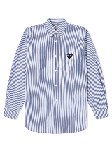 Košeľa Comme des Garçons Play Black Heart Stripe Navy | P1B018-1