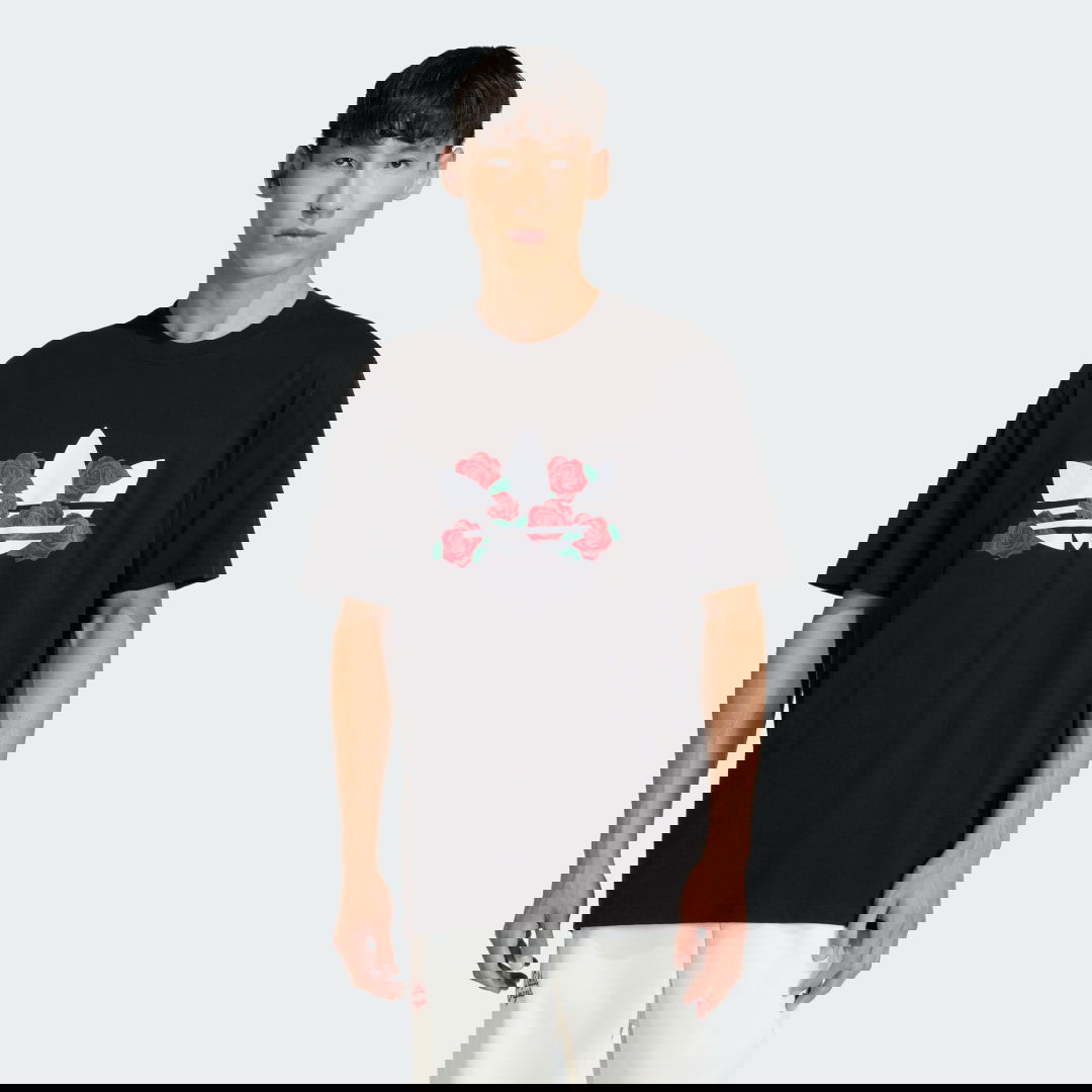 Tričko adidas Performance T-Shirt Trefoil Series Roses Čierna | KS7621, 0