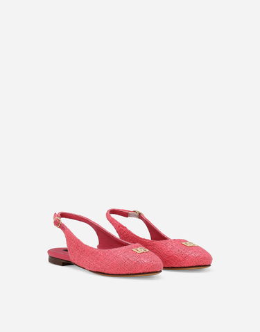 Tenisky a topánky Dolce & Gabbana Lace Slingback Flats Ružová | D11145A726080421, 1