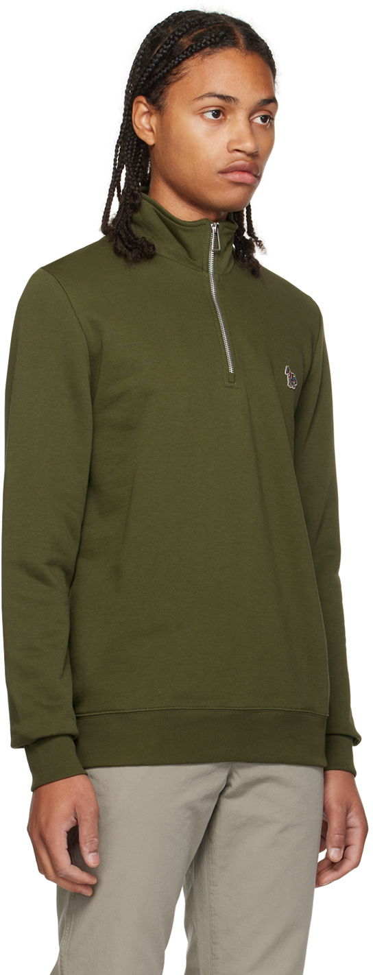 PS Paul Smith Zebra Quarter-Zip Sweatshirt