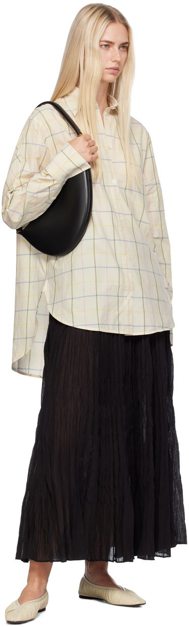 Košeľa TOTEME TOTEME Droptail Plaid Shirt Biela | 243-WRT2522-FB0203, 3