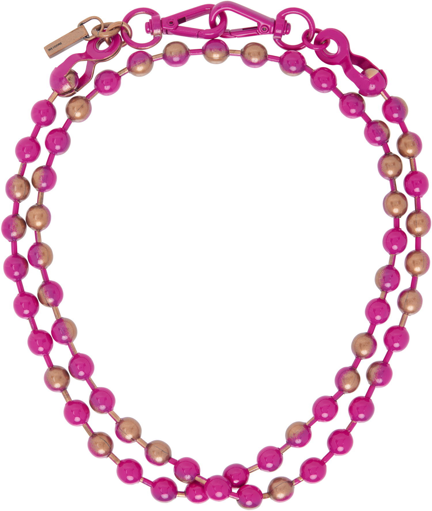 Náhrdelník We11done We11done Ball Chain Necklace Ružová | WD-AJ0-25-588-U-PK, 0