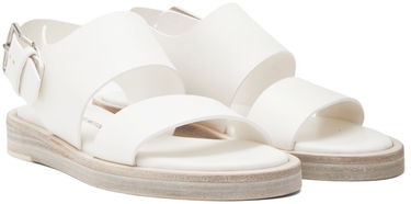 Šortky Ann Demeulemeester Ann Demeulemeester Lore Flat Sandals Biela | 2201-W-S01-390-001, 3