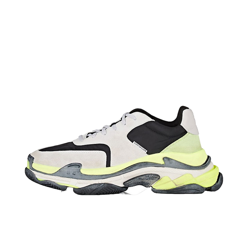 Tenisky a topánky Balenciaga Triple S Black Neon Green Light Grey Šedá | 533888-W09T2-1293