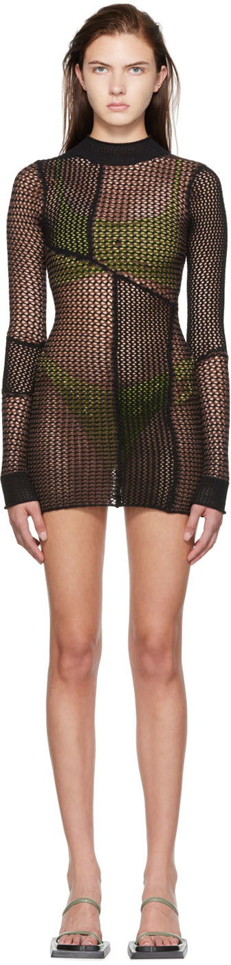 Šaty GUIZIO Guizio Fishnet Mini Dress Čierna | CMD 2, 0