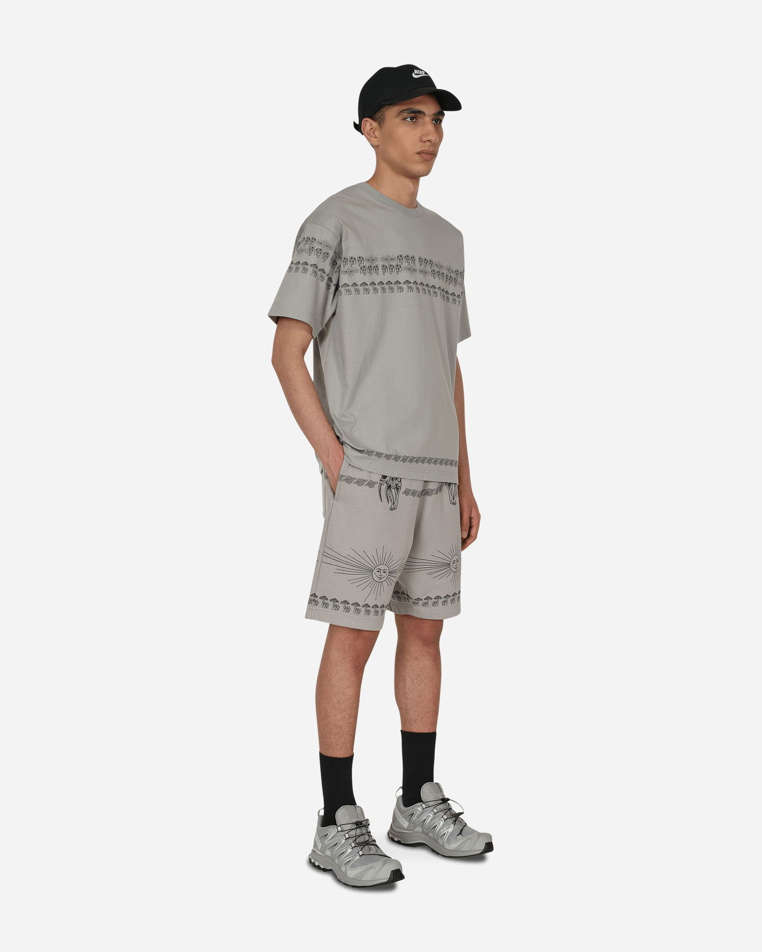 Šortky Neighborhood Dr. Woo Sweatshorts Šedá | 221UWDWN-PTM01 GY, 1
