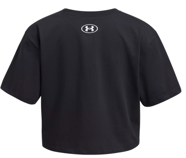 Crop Top Under Armour Rival Short Sleeve T-Shirt Čierna | 1389755-001, 2