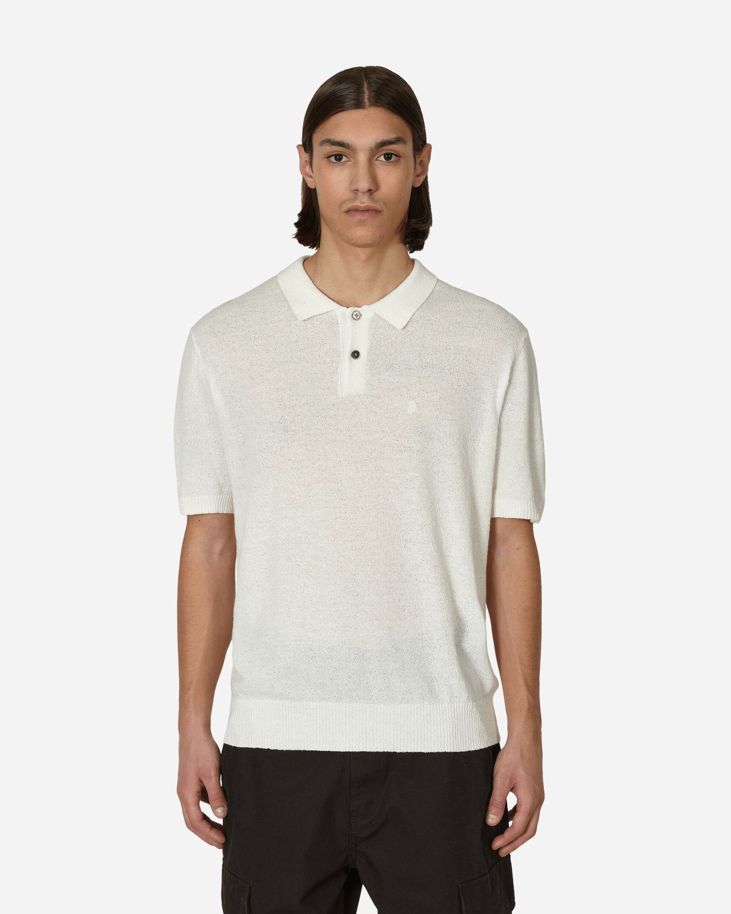 Sveter Stüssy Textured Polo Sweater Béžová | 117167 BONE, 0