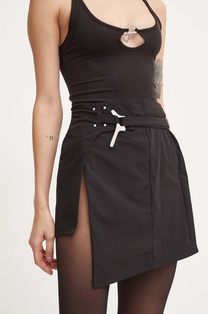 Sukňa HELIOT EMIL Mini Skirt with Side Slits Čierna | HE.W.12.023, 0