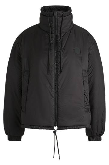 Prešívaná bunda BOSS Happy HUGO Water-Repellent Puffer Jacket Čierna | 50522254