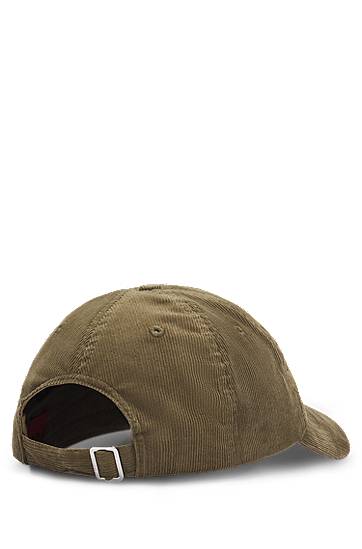 Šiltovka BOSS HUGO Corduroy Cap with Embroidered Logo Zelené | 50533412, 1