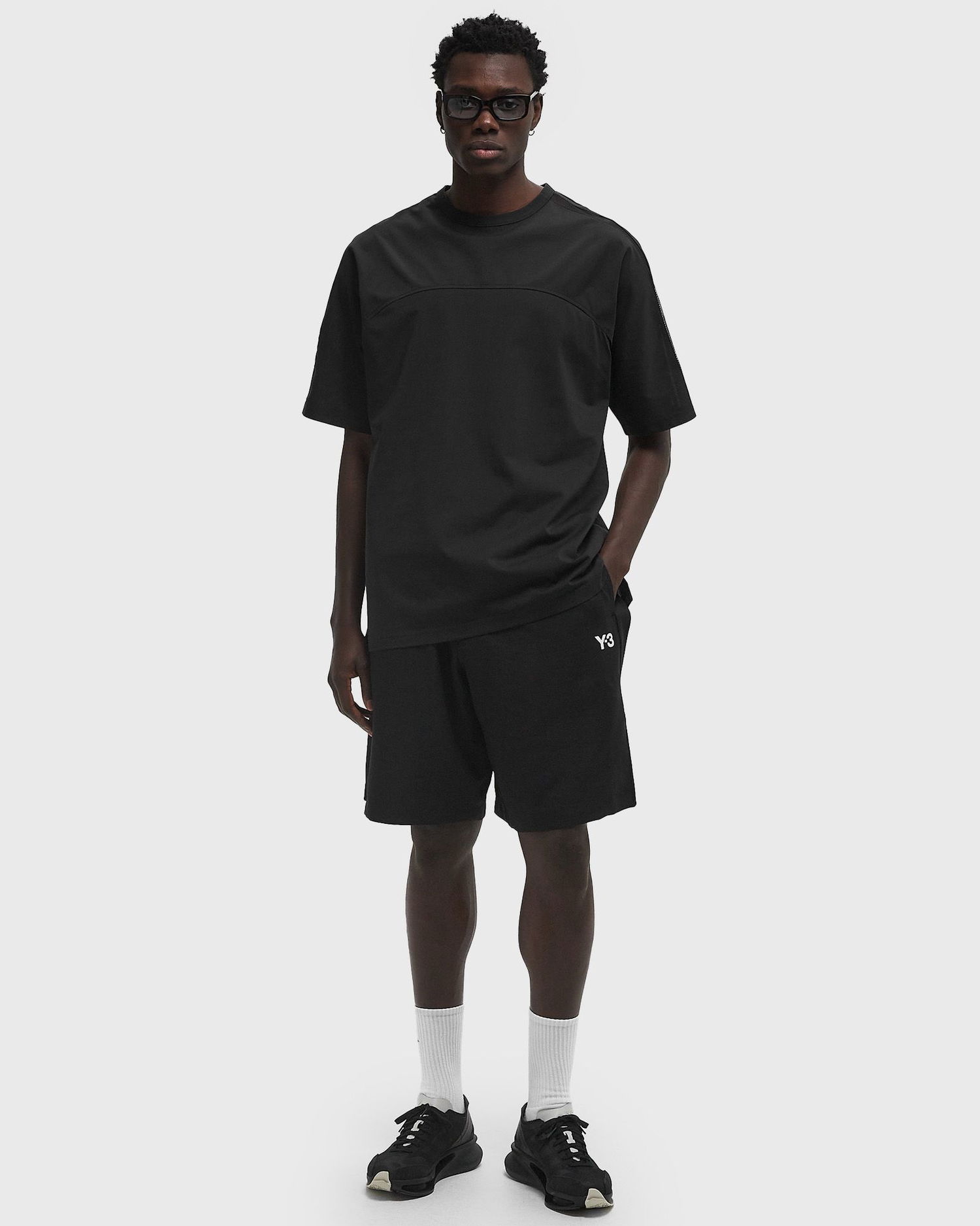 Tričko Y-3 Mesh 3 Short Sleeve T-Shirt Čierna | JL8312, 1